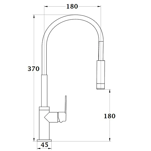 Mitigeur évier haut bec flexible KONCERTO - Image 3